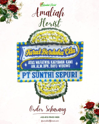 Papan Bunga Duka di Kebayoran Lama Utara