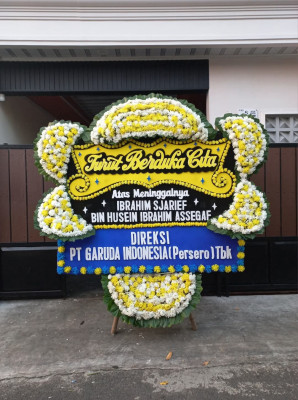 Papan Bunga Duka di Kebayoran Lama Utara