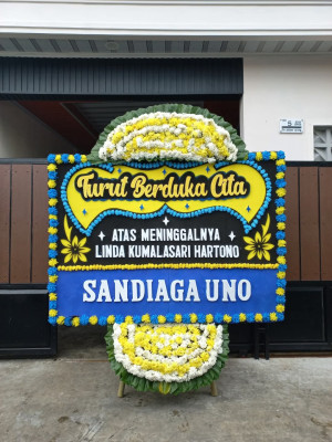 Papan Bunga Duka di Kebayoran Lama Utara